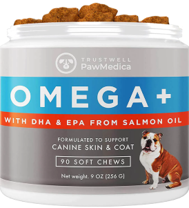Omega+ with DHA and EPA from salmon oil.